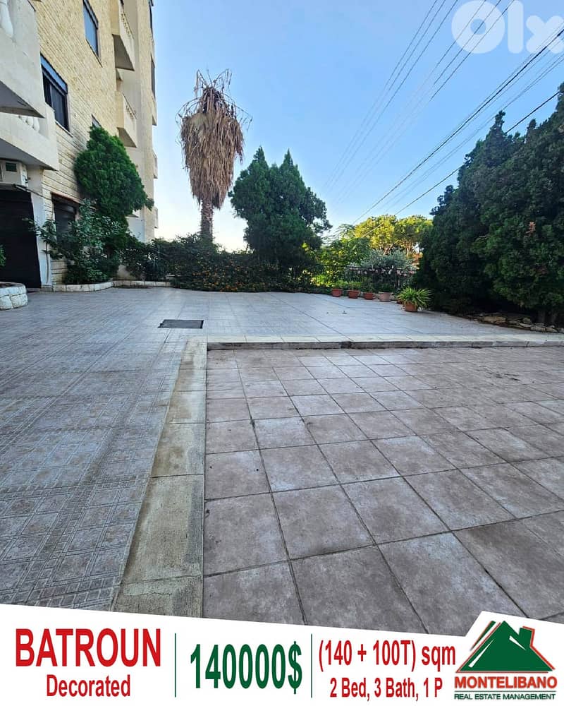 Decorated 140 sqm Apartment For Sale in Batroun with 100 sqm Terrace 0