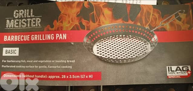 barbecue grilling pan 28cm