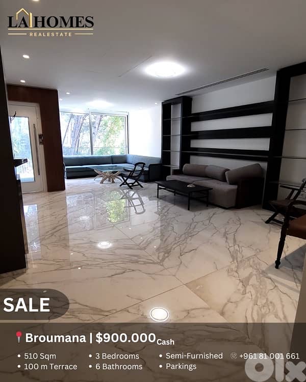 villa for sale in broumana فيلا للبيع في برمانا 0