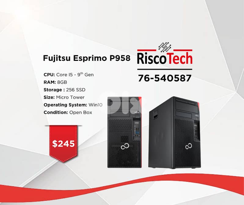 MICRO TOWER FUJITSU ESPRIMO P958 - كومبيوتر 0