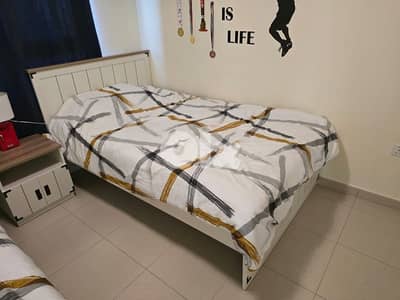 2 beds with night stand without mattress