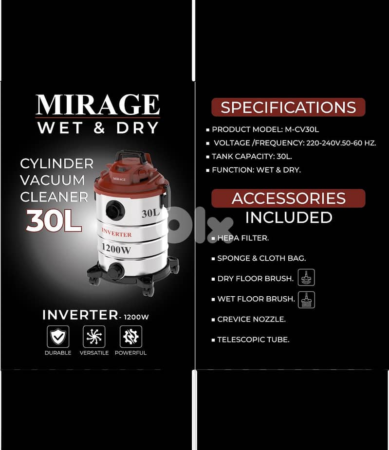 Mirage Barrel Vacuum Cleaner 0