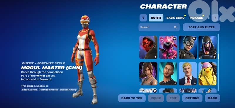 fortnite account for sale +200 skins og tryhard skins &backblings picx 9