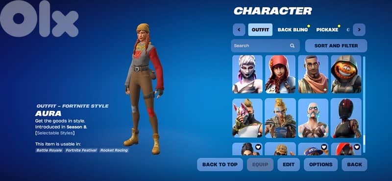 fortnite account for sale +200 skins og tryhard skins &backblings picx 19