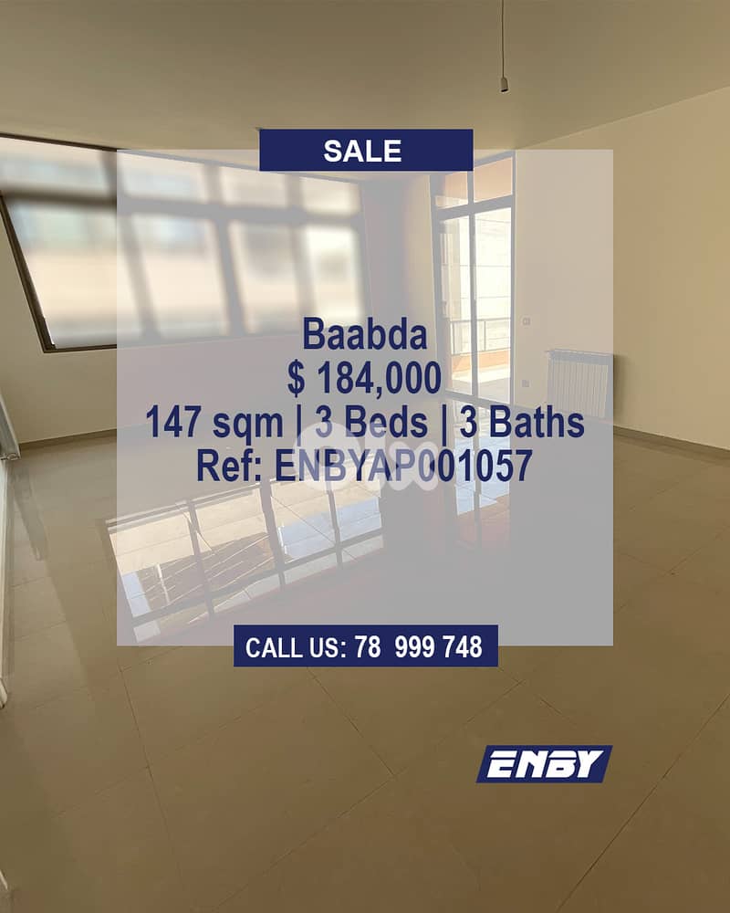Apartment for Sale in Baabda | Gated community | Water Well 0