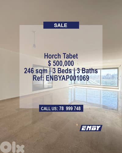Apartment for Sale in Horsh Tabet | Hot Deal Prime Location| Brand New