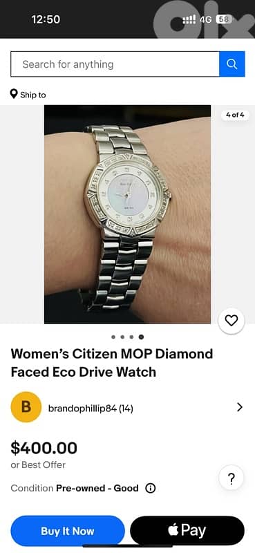 very clean citizen ecodrive diamond real 120$ 2