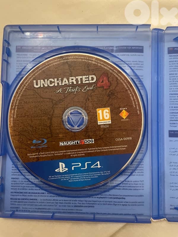 like new UNCHARTED 4 for ps4 1