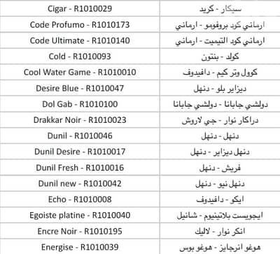 تعبئة وتركيب عطور فاخرة بزيوت أصلية 100٪ 