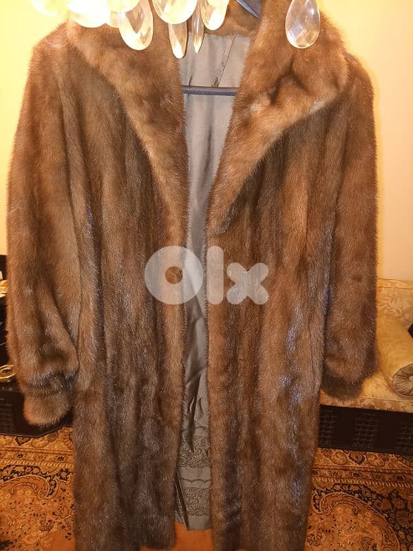 Mink golden brown coat 0