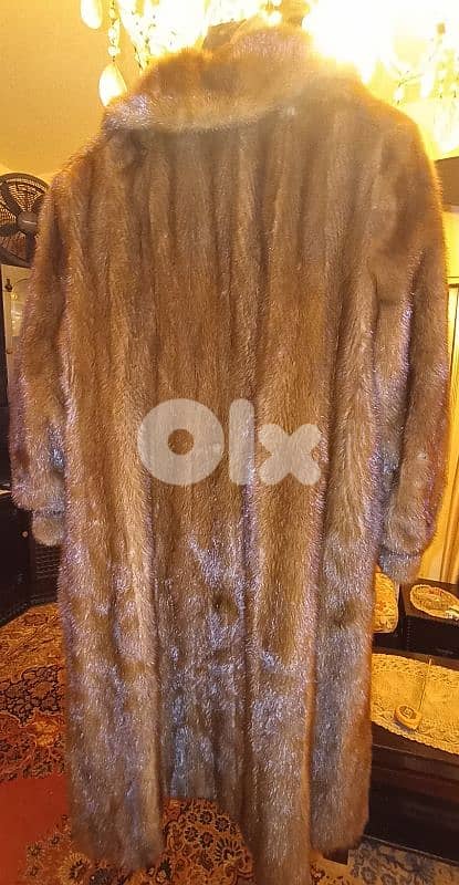 Mink golden brown coat 1