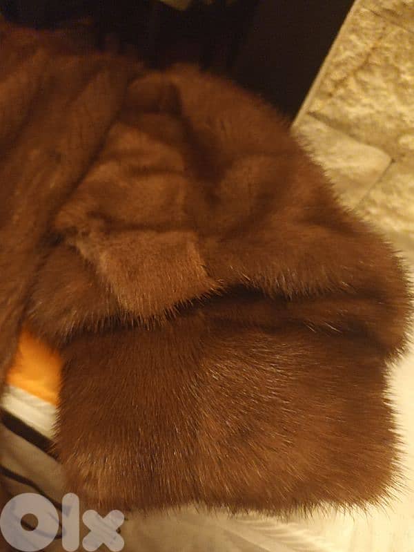 Mink golden brown coat 3