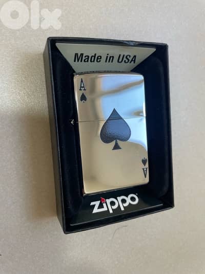 Lighter windproof Zippo Brand made in USA Ace of Spades