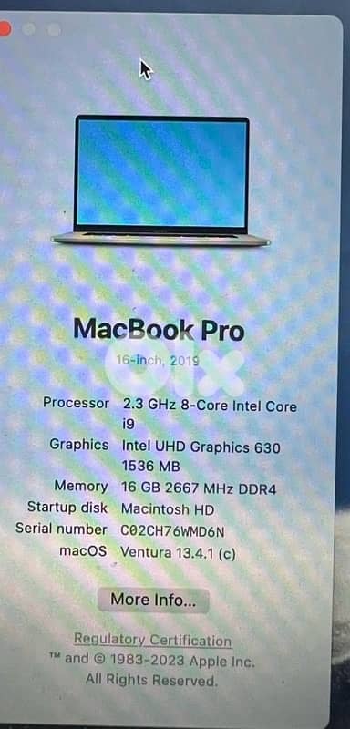 MacBook Pro 16inch 4