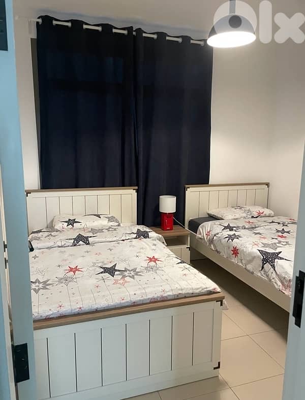 2 beds with night stand without mattress 3