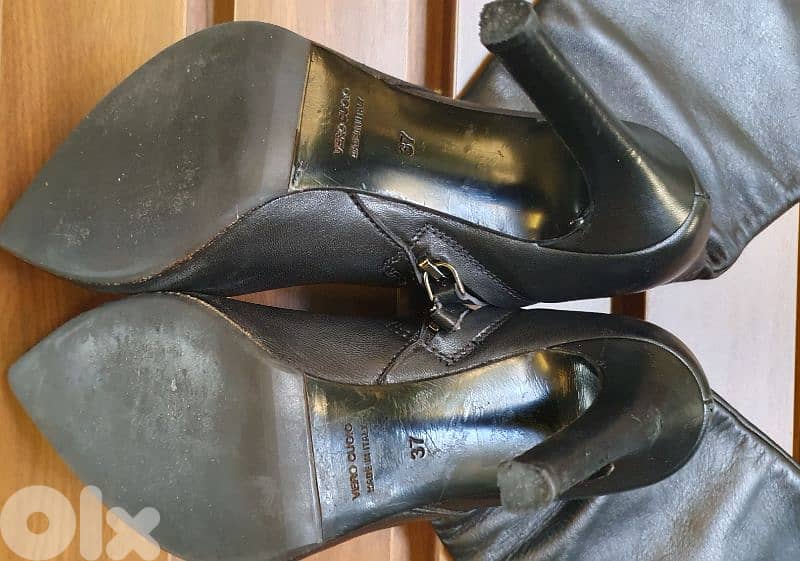 Boot VEROCUOIO made in Italy N37 original leather10$Ashrafiye 03723895 4