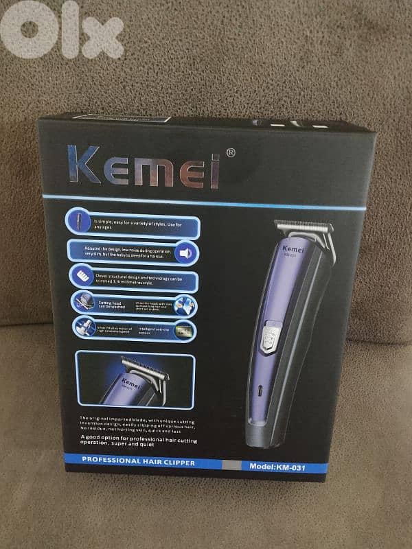 مكنة حلاقة رجالي للبيع ماركة KEMEI بعدا جديد السعر 15$ منهي 0