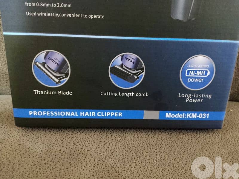 مكنة حلاقة رجالي للبيع ماركة KEMEI بعدا جديد السعر 15$ منهي 9