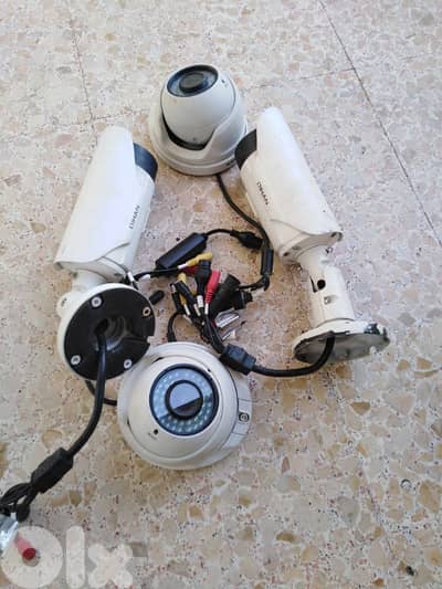 USED PoE IP CAMERA,  PoE microphone, PoE spliter