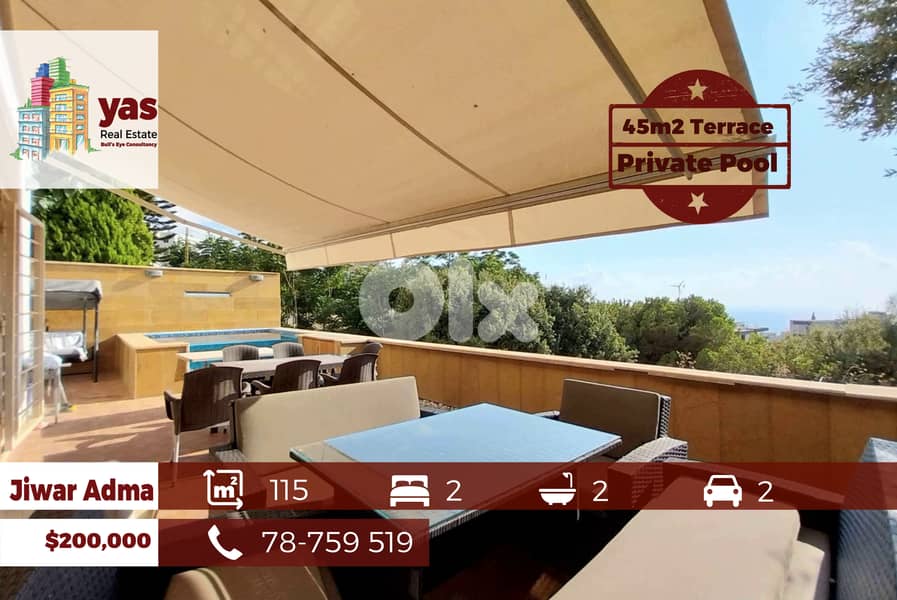 Jiwar Adma 115m2 | 45m2 Terrace | Gated Community | Calm | IV/RA 0