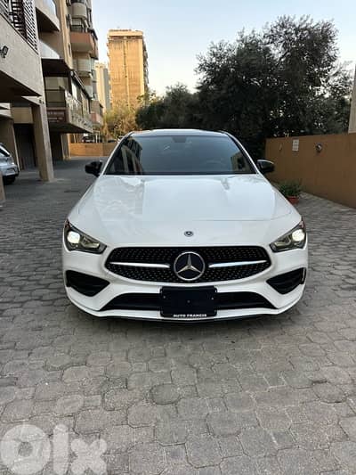 Mercedes CLA 250 AMG-line NP 2020 white on black & red (clean carfax)