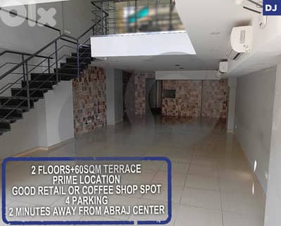 2 Floors + Terrace, Ideal for Retail or Coffee Shop  REF#DJ127646