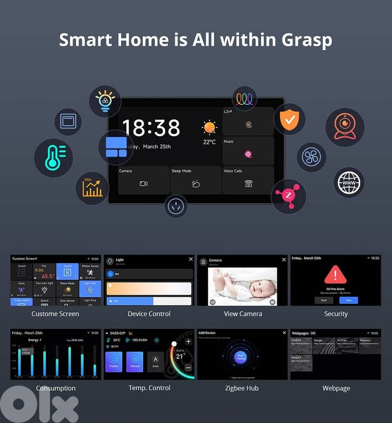 Sonoff NSPanel Pro Smart Home Control Panel 120 Type 2