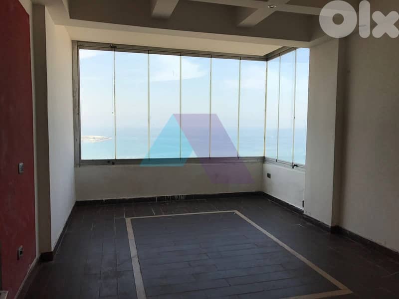 200m2 apartment+sea view 4rent in Haret Sakher-شقة للإيجار في حارة صخر 0