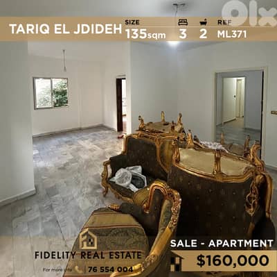 Apartment for sale in Tariq El Jdideh ML371  شقة للبيع في طريق الجديدة