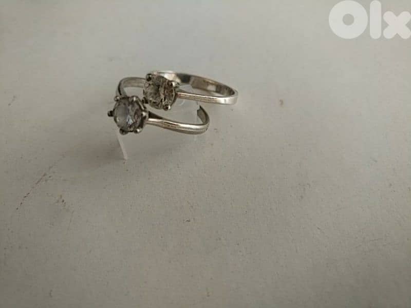 Two old elegant silver rings - Not Negotiable 0