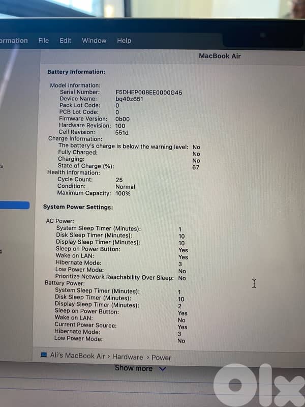 Apple MacBook Air M4 Like New For Sale ! 4