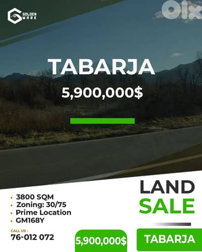 Land for sale in Tabarja - أرض للبيع في طبرجا