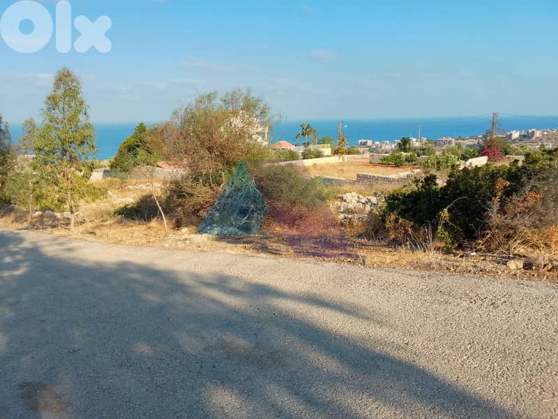 1200m2 lPrime Land+Sea View 4sale in Jiyeh - أرض للبيع في الجية 0