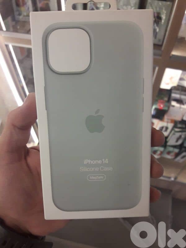 Silicone case MagSafe iPhone 14 succulent 0