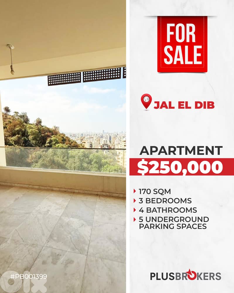 Apartment for Sale in Jal El Dib 0