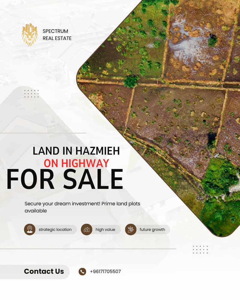 HIGHWAY LAND IN HAZMIEH PRIME, ZONE 40/1.4 (HA-499) 0