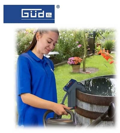 Cordless water pump GUDE, German made, ideal for solar panels cleaning