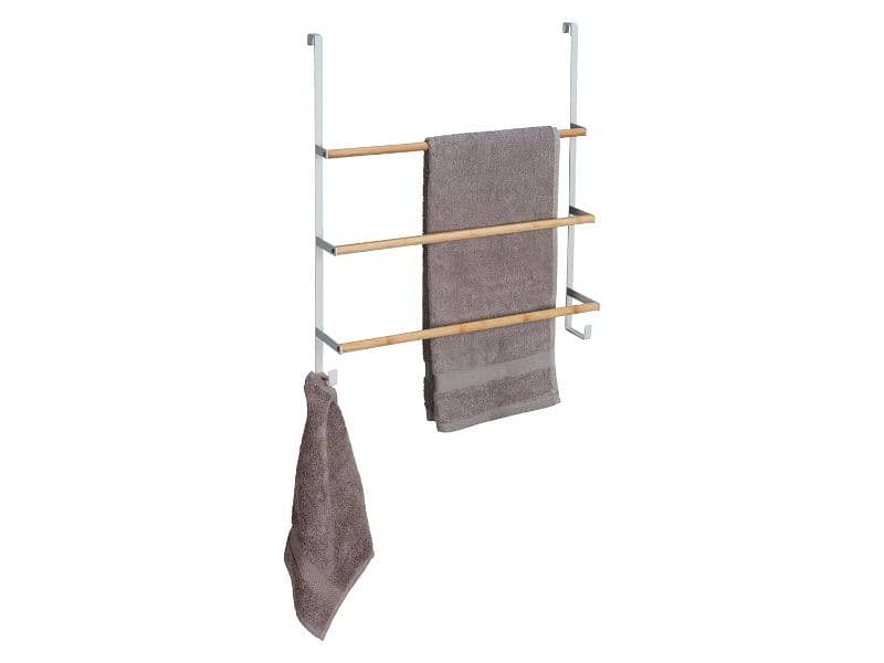 wenko bamboo towel holder 0