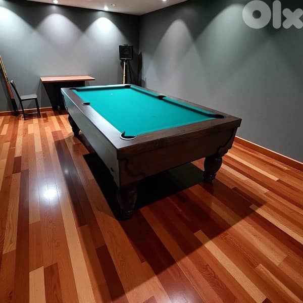 8FT ZAYN BILLIARD TABLE – SOLID WOOD FRAME 1