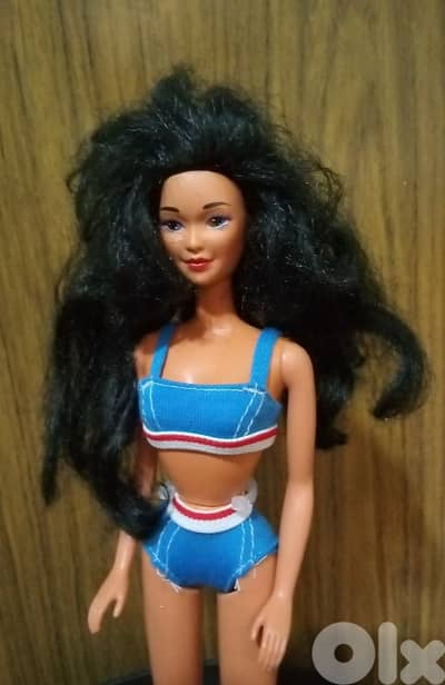 SUN JEWEL KIRA & Stick style Mattel1993 As new doll+Swimwear+Shoes