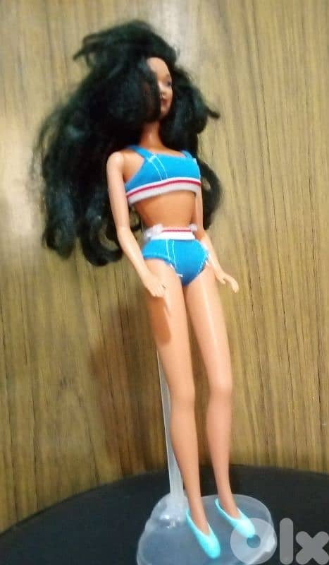 SUN JEWEL KIRA & Stick style Mattel1993 As new doll+Swimwear+Shoes 6