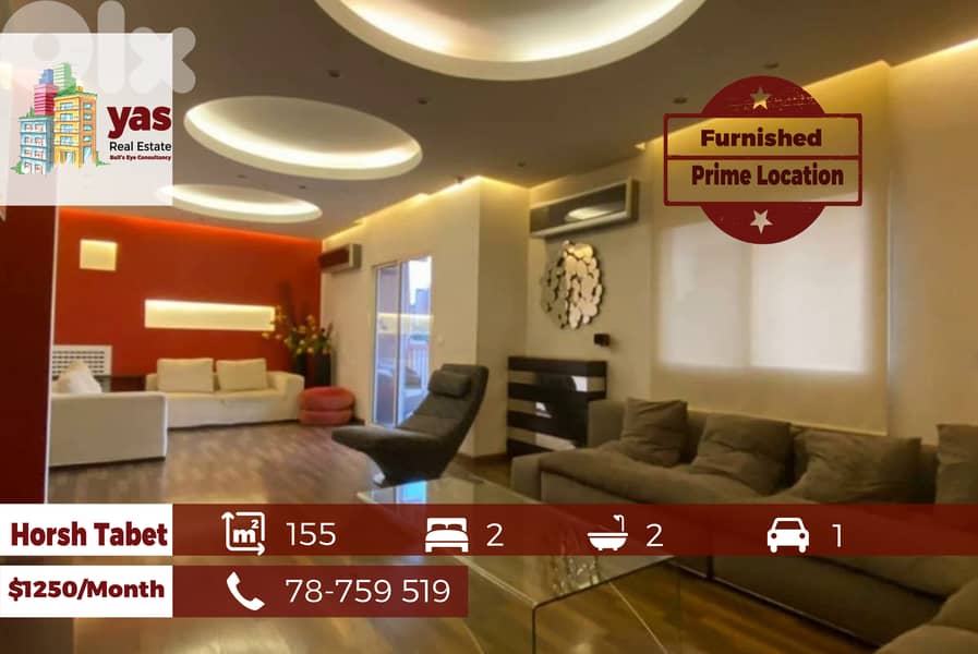 Horsh Tabet 155m2 | Furnished Flat | Prime Location | Calm Street | SK 0