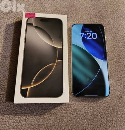 Iphone 16 Pro Max 256GB 2 Sim 0 Scratches Battery 97%
