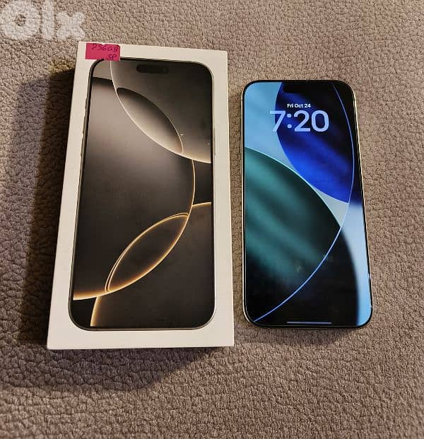 Iphone 16 Pro Max 256GB 2 Sim 0 Scratches Battery 97% 0
