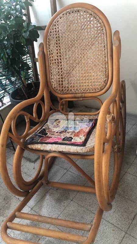BAMBOO ROCKING CHAIR 0