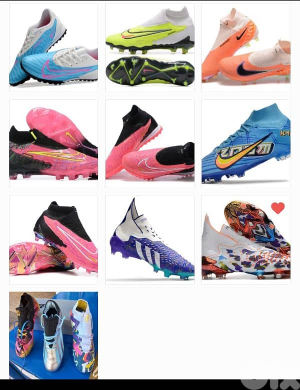 football shoes original nike w adidas w puma اسبدرينات كرة قدم 0
