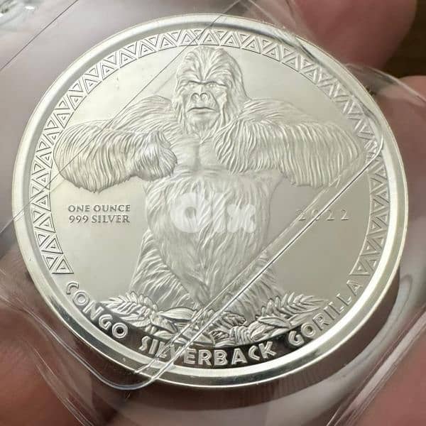 500 Congo Francs 2022 1 oz pure silver 999 0