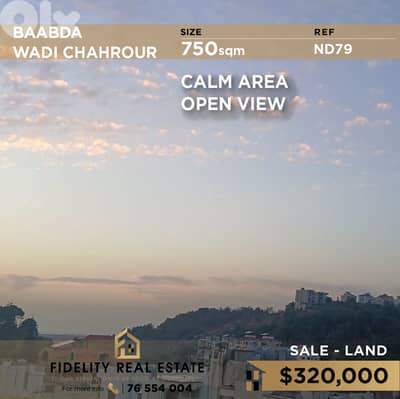 Land for sale in Baabda ND79 أرض للبيع في بعبدا