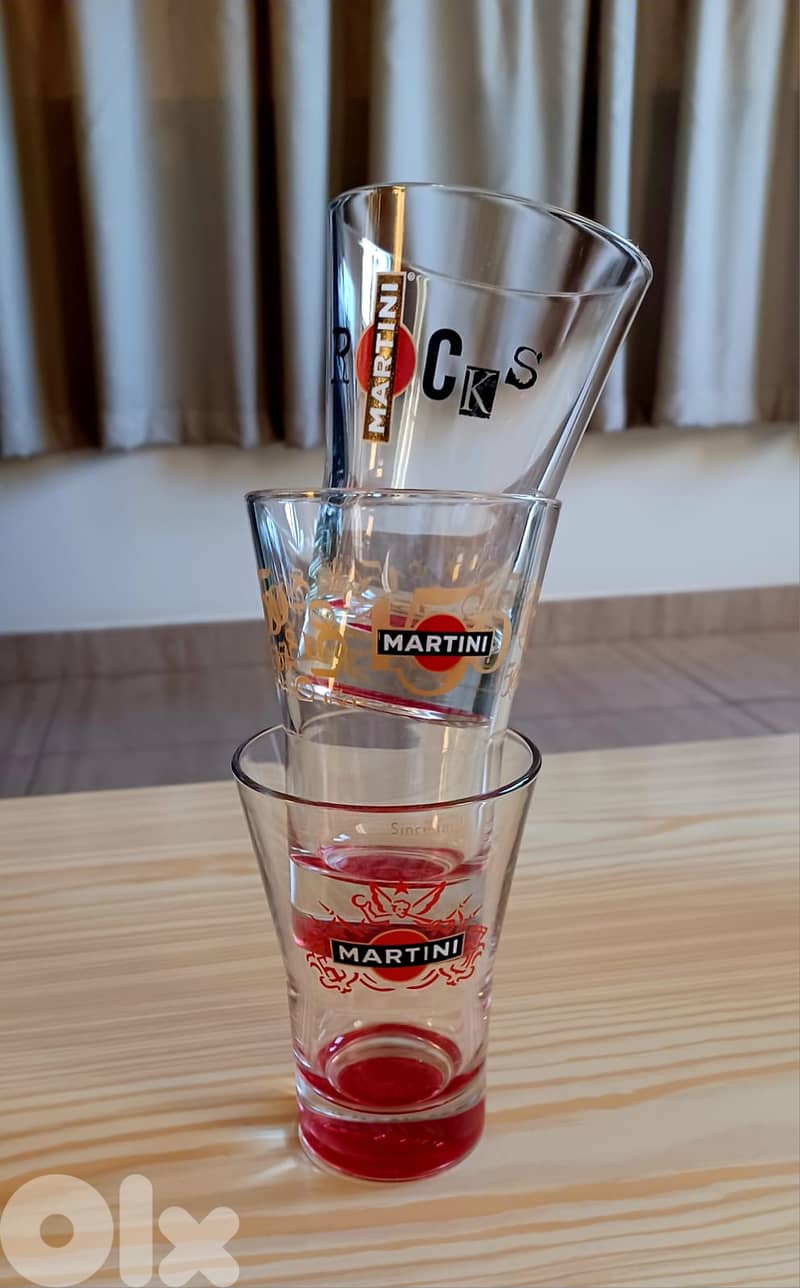 Martini Promotional Glasses – 6-Piece Set 1