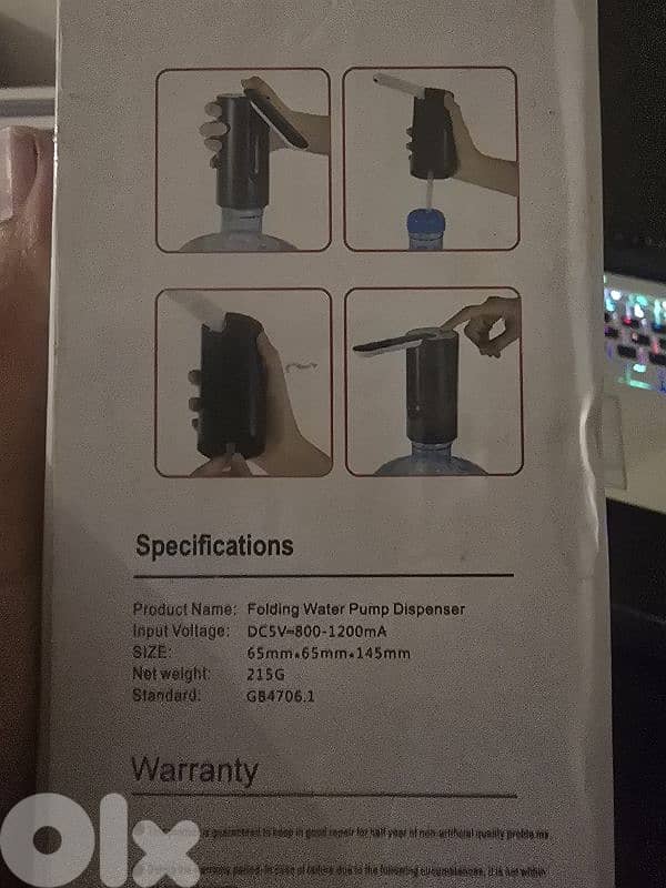 Folding Water Pump Dispenser 1